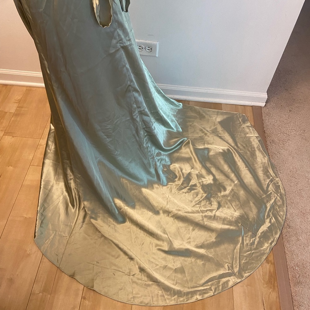 Emerald Green Silk Dress